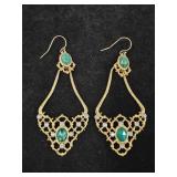 Gold Tone Filagree Earrings