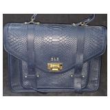 GiGi New York Blue Leather Purse