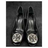 Sz: 7.5, Tory Burch Sally 2 Peep Toe Wedge Pump