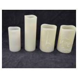 (4) Flameless Candles