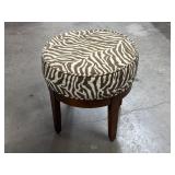 17"x17" Animal Print Ottoman