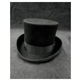 Kenny K Black Wool Top Hat