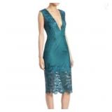NWT NICHOLAS Dress V Neck Midi Dress size 10