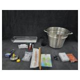 Strainer Pot Insert, Watch Bands, Lip Gloss (Red