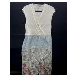 Misses Ted Baker London Honeycomb Floral V Neck