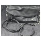 Black Leather Crossbody Bag