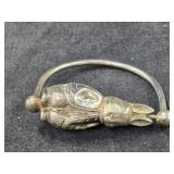 Vintage Sterling Silver Rabbit Baby Rattle