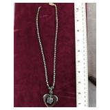 Hematite Elephant Necklace