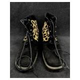 Sz: 8, Stuart Womenï¿½s Boots Leopard Hair