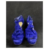 Sz: 7, Gianni Bini Blue Platform Heels
