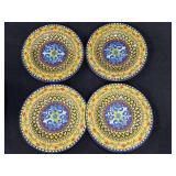 (4) Williams Sonoma Sicily Outdoor Melamine Plates