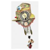 VTG German Wall Clock Bird House with a Little