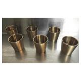 (6) Stainless Insulated Korean Coffee Cups Gold