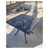 One outdoor table