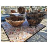 5 hanging plant baskets