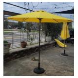 Yellow Umbrella w/ Base 9ft  Across