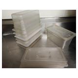 (6) Poly Food Containers 5.59Qt w/Lids
