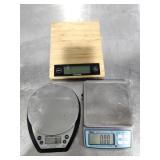 (3) Cooking Scales 2 of them are tested and Works