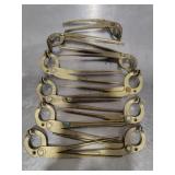 Brass "Pakkad" \ kitchen tongsSet of (10)