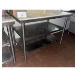 48"x30"x36" Commercial Stainless Steel Prep Table