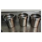 (3) Stainless Inset Pans 7x8Deep & A Few Lids