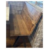 45.5"x16"x35.5" Wooden banquet bench with metal