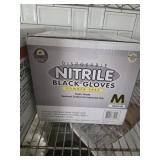 (1) Case Med Black Nitrile Gloves Powder Free