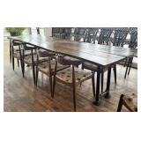 9Ft 7in x 38in x1.5in Long Live Edge Solid Wood