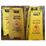 (6) Caution Wet Floor Signs