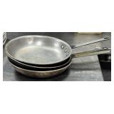 (3) Commercial grade aluminum frying pans 10.5"