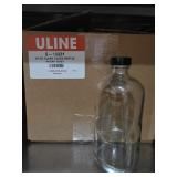 (12) 16oz Clear Glass Bottles w Cap