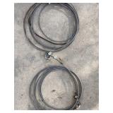 Pairs of (2) Steel Woven Cables with Mounting