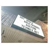 Light Up Marquee Sign Will be required to remove