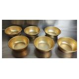 (6) Traditional Korean Aluminum Makgeolli Bowls
