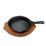 (3) Sets of Lodge 6" Cast Iron Skillet With Dark