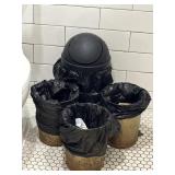(4) Restroom Trashcans