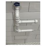 Custom made toilet paper holder constructed from