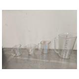 (4) Plastic Pitchers Asst. Sizes