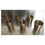 (6) Stainless Insulated Korean Coffee Cups Gold