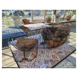 5 hanging plant baskets