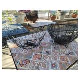 5 hanging plant baskets