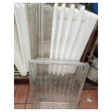 (9) Plastic Storage Bins, Some Perforated 17x25x6