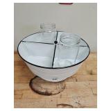 Rustic Cutlery or Condiment Holder 15"