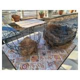 4 hanging plant baskets