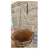 16" Hanging Planter with Metal Wall Hanger