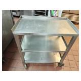 Stainless rolling cart 29x17x33