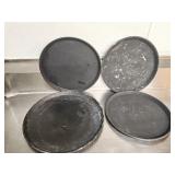 (4) Food service Non Slip Trays 14" & 16"