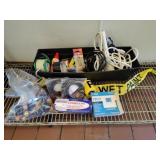 Miscellaneous lot of tools, tapes, extension