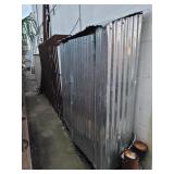 Metal storage building. All it really has in it