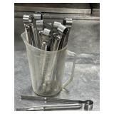 Clear Pitcher Filled with Stainless